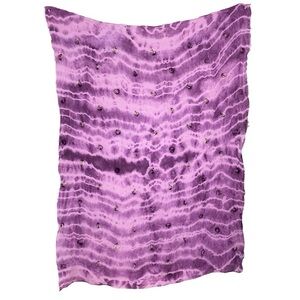 Handmade Tie Dye Linen Scarf 40” x 55”